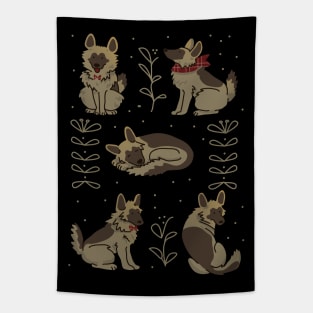 German Shepherd Puppies Tapestry