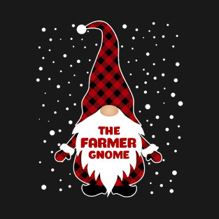 The Farmer Gnome Matching Family Christmas Pajama T-Shirt