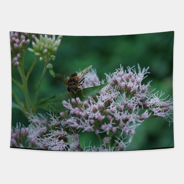 Bee On Water Hemp Tapestry by Pirino