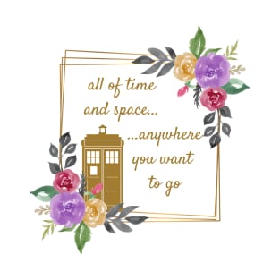 Tardis & Flowers T-Shirt