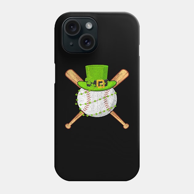 St Patricks Day Shamrock Baseball Leprechaun Men Boys Kids Phone Case by elmiragokoryan