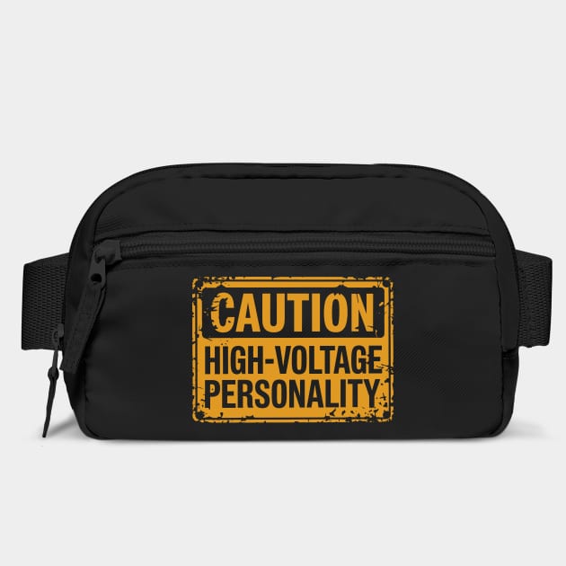 Caution High Voltage Personality Attitude Extrovert Life by Anticorporati