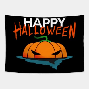 Happy Halloween Pumpkin Tapestry