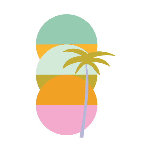 Palm sunset by Elizabeth Olwen