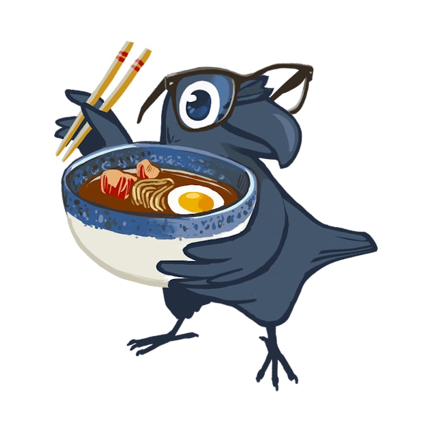 Ramen Crow by Sabtastic