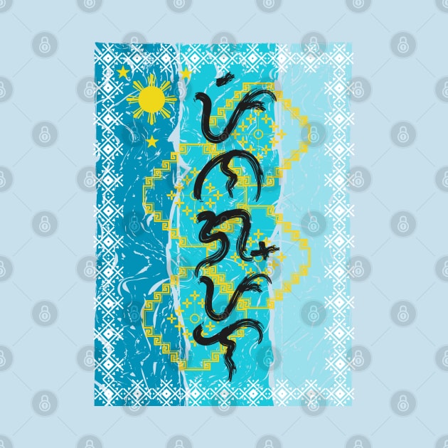 Baybayin word Pinagpala (Blessed) by Pirma Pinas