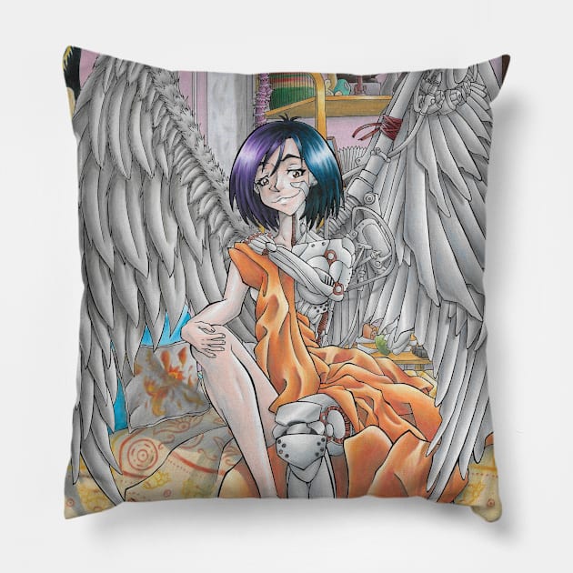 Night Angel Pillow by KranberriJam