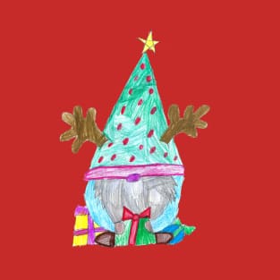 Christmas Gnome Design T-Shirt