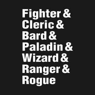 D20 Class List T-Shirt