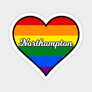 Northampton Massachusetts Gay Pride Heart Magnet