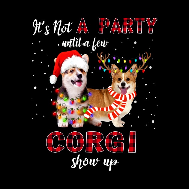 It's Not A Party With A Jew Corgi Show Up Funny Gift by kimmygoderteart