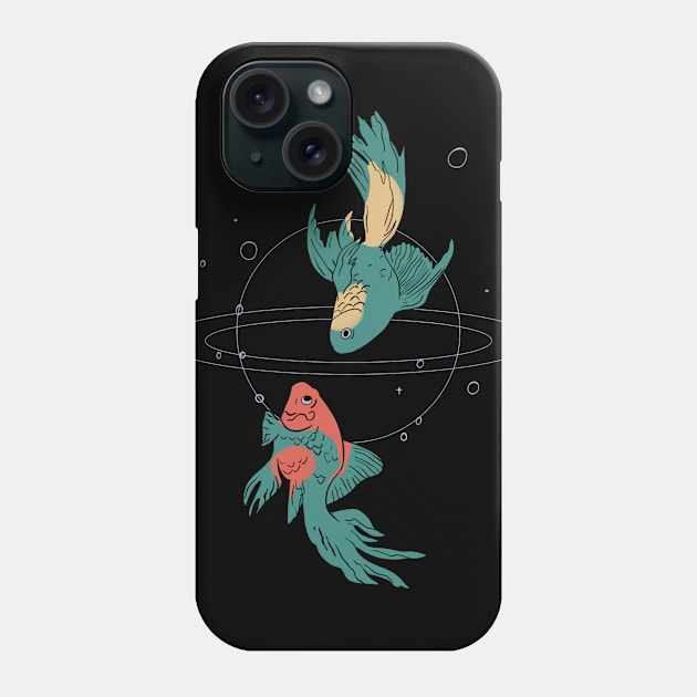 Fish meets fish Phone Case by escic