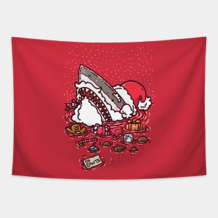 Jolly St Nick Shark Tapestry