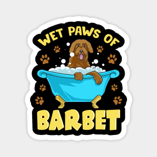 Wet Paws Of Barbet | Dog Mom Dad Gifts | Dog Barbet Magnet