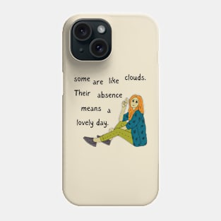 Cloudy people Phone Case