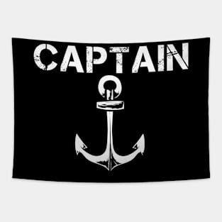 Captain Nautical Ship Anchor Tapestry