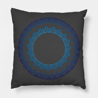 Runa in shades of blue Pillow