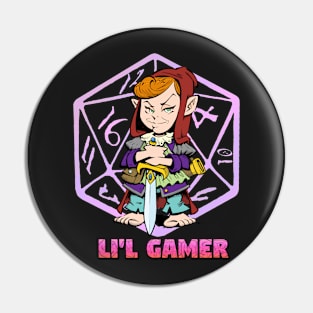 Li'l Gamer (Girl) Pin