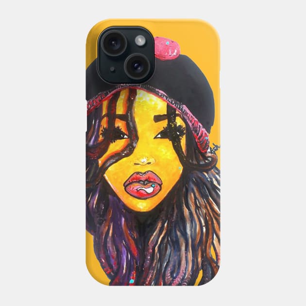 Dope Dreads Locs Natural Hair Queen Phone Case by EllenDaisyShop