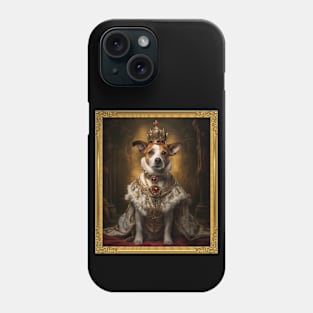 Dynamic Jack Russell - Medieval English King (Framed) Phone Case