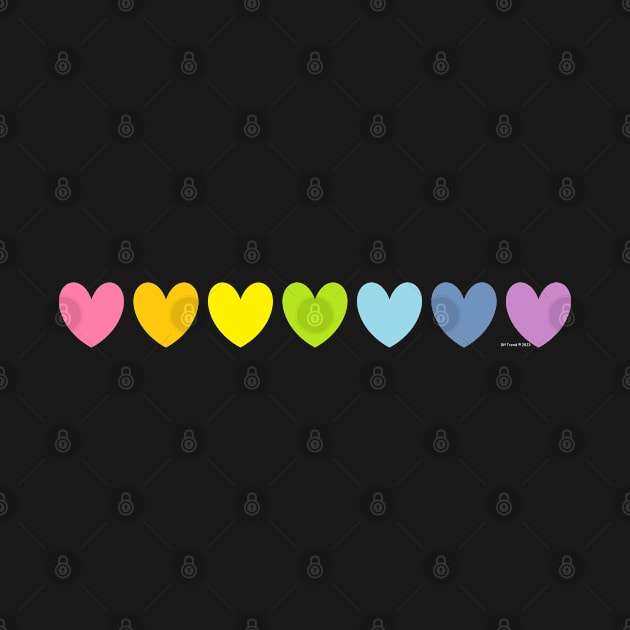 Rainbow Hearts by Kay Tee Bee for Off Trend