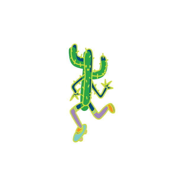 skating cactus by ugnelaza