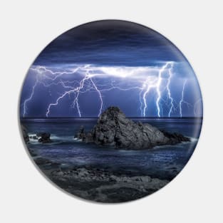 Lightning over Sugarloaf Rock Pin