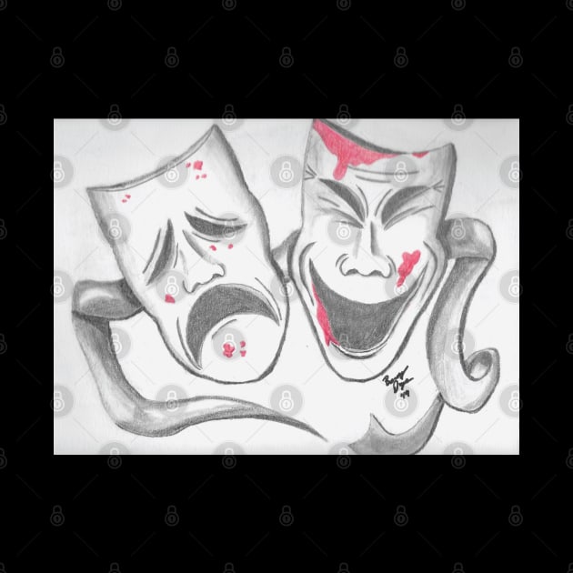 Theater Masks by BeckyDoyon