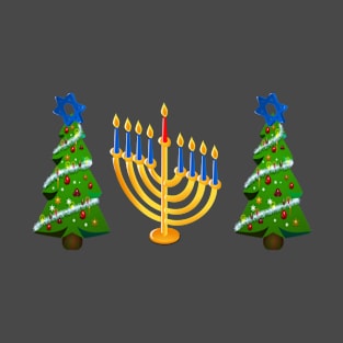 Merry Christmas-Hanukkah T-Shirt T-Shirt