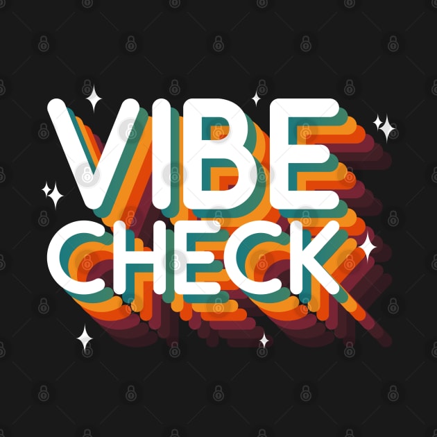 Vibe Check Emoji Meme Retro Vintage by A Comic Wizard