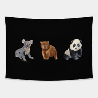 Funny bears Tapestry