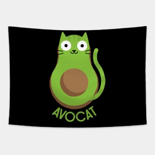 Avogato The 80's Avocado Cat Lover! Tapestry