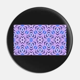 Open Blue and Purple Star Tile | Watercolor Pin