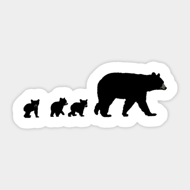 Download Mama Bear and Her Cubs - Mama Bear And Cubs - Sticker ...