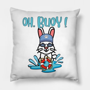 Oh Buoy - rabbit Pillow