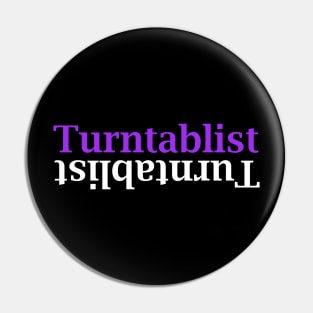 Turntablist Mirror Desiagn Pin