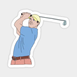 Golf Player Magnet