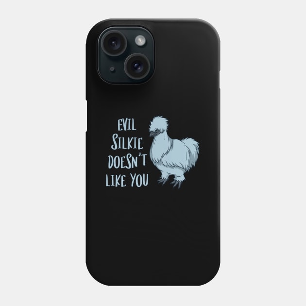 Evil Silkie doesn't like you - Silkie Chicken Phone Case by Modern Medieval Design