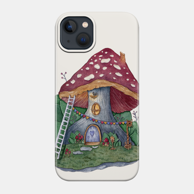 Mushroom House - Cottage - Phone Case