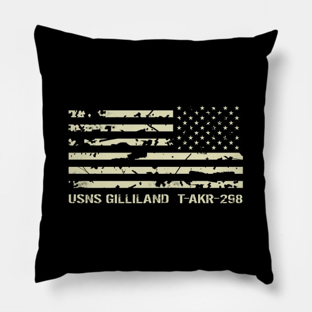 USNS Gilliland Pillow by Jared S Davies