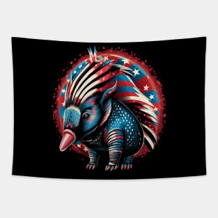 Patriotic Armadillo Tapestry