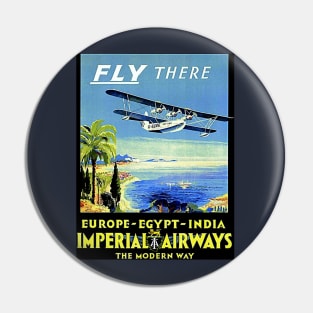 Imperial airways Vintage Travel and Tourism Advertising Print Pin