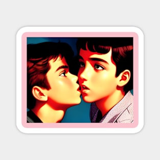 kissing boys Magnet