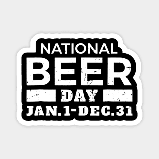 National Beer Day Joke Funny Tee Magnet