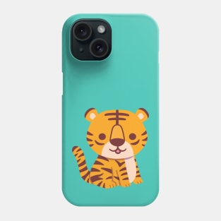 Cute Seated Little Tiger Phone Case