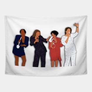 Living Single TV Show Fan Art Tapestry