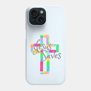 Jesus Saves Cross Phone Case