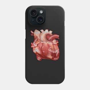 Anatomy of the  Human Heart Phone Case