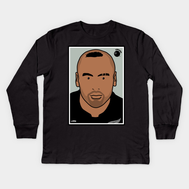 Jonah Lomu New Zealand Long Sleeve T-shirt Haka Rugby