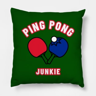 Ping Pong Junkie Pillow